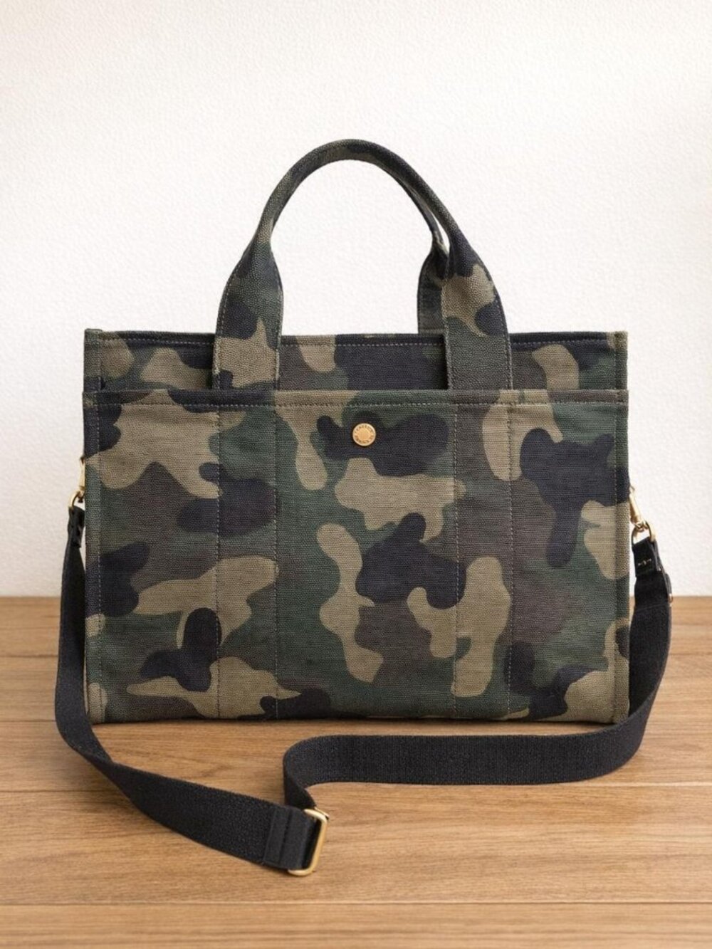 COACH Women’s Canvas Cargo Tote Bag with Camo Print - Picture 3 of 8